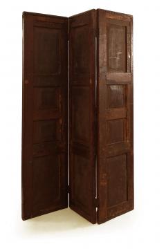 English Renaissance Oak 3 Fold Screen - 1379849
