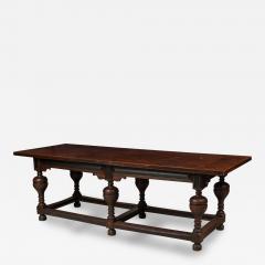 English Renaissance Style Wood Dining Conference Table - 4178349