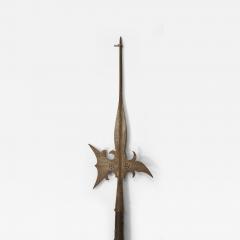 English Renaissance Style Wood and Iron Halberd - 4522213