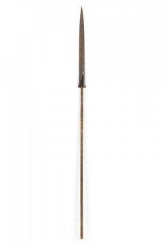 English Renaissance Style Wood and Iron Spear - 4661613