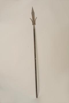 English Renaissance Style Wood and Iron Spear - 4664961