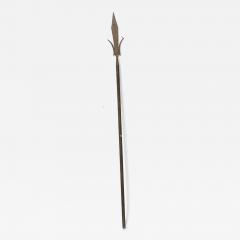 English Renaissance Style Wood and Iron Spear - 4692586