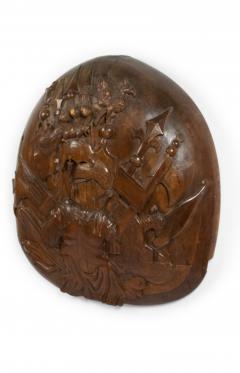 English Renaissance Walnut Military Wall Plaque - 4201409