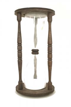 English Renaissance Wood Hour Glass - 4669074