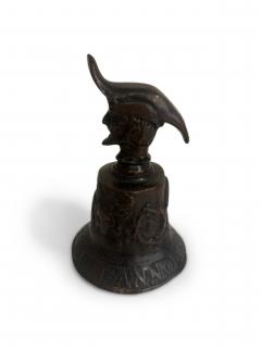 English Renaissance bornze town crier bell with cavalier head - 4671309