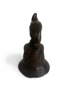 English Renaissance bornze town crier bell with cavalier head - 4671310