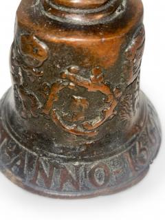 English Renaissance bornze town crier bell with cavalier head - 4671314