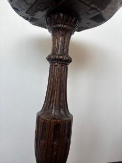 English Renaissance small walnut end table - 4658626