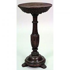 English Renaissance small walnut end table - 4717590