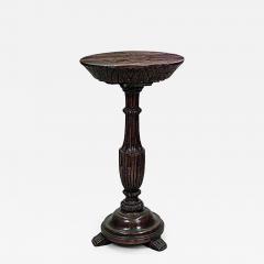 English Renaissance small walnut end table - 4717596