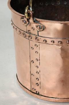 English Riveted Copper Bucket - 664979