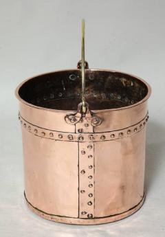 English Riveted Copper Bucket - 664981