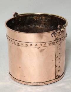 English Riveted Copper Bucket - 664982