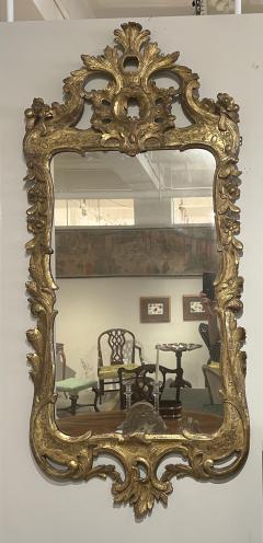 English Rococo Gilt Wood Mirror - 3132947