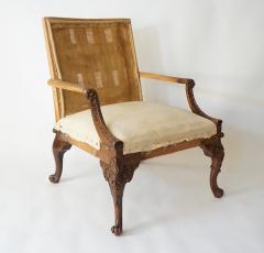 English Rococo Style Gainsborough Library Chair Manner of Giles Grendey - 788846