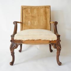 English Rococo Style Gainsborough Library Chair Manner of Giles Grendey - 788848