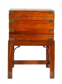 English Rosewood And Brass Humidor On Stand - 4137911