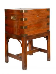 English Rosewood And Brass Humidor On Stand - 4137912