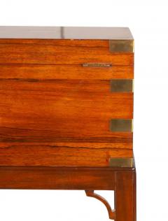 English Rosewood And Brass Humidor On Stand - 4137913