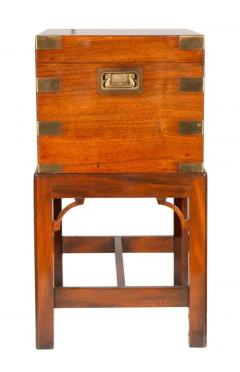 English Rosewood And Brass Humidor On Stand - 4137915