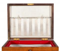 English Rosewood And Brass Humidor On Stand - 4137920