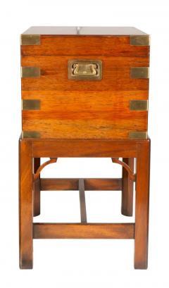English Rosewood And Brass Humidor On Stand - 4137921
