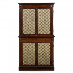 English Rosewood Antique Humidor Cabinet by Mellier Co London circa 1880 - 4497115