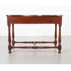 English Rosewood Marble Center Table - 2646509