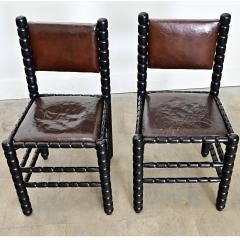 English Set of Eight Bobbin Turned Dining Chairs - 4645710