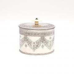 English Sheffield Plate Oval Tea Caddy 19th century - 3347131