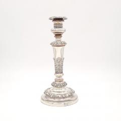 English Sheffield Plate Regency Period Candlestick circa 1820 - 3347916