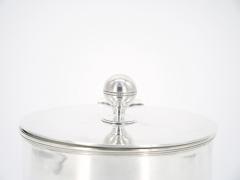 English Sheffield Silver Plate Covered Round Shape Tea Caddy - 3168625