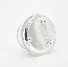 English Sheffield Silver Plate Covered Round Shape Tea Caddy - 3168626