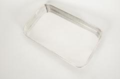 English Sheffield Silver Plated Barware Tableware Footed Tray - 1131286