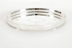 English Sheffield Silver Plated Oval Barware Tableware Tray - 1131191