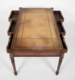 English Sheraton George III Partners Writing Desk with Leather Top - 2679835