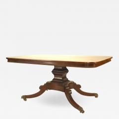 English Sheraton Mahogany Dining Table - 1431649