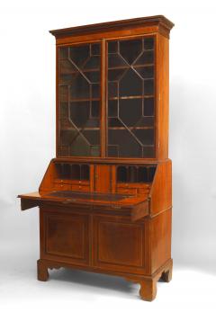 English Sheraton Mahogany Secretary - 918977