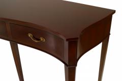 English Sheraton Mahogany Serpentine Console Table - 1428705