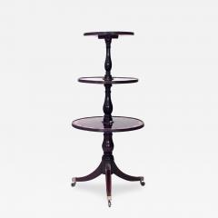 English Sheraton Mahogany Three Tier Table - 1470319