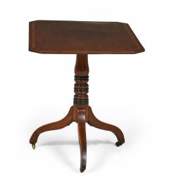 English Sheraton Mahogany Tilt Top Tea Table - 2798599