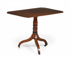 English Sheraton Mahogany Tilt Top Tea Table - 2798600