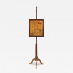 English Sheraton Rosewood Pole Screen - 4332419