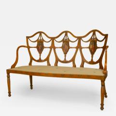 English Sheraton Satinwood 3 Piece Living Room Set - 2799622