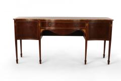 English Sheraton Style Large Mahogany Sideboard - 4656534