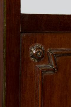 English Sheraton style Mahogany and Glass 3 Panel Screen - 4635554