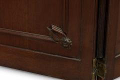 English Sheraton style Mahogany and Glass 3 Panel Screen - 4635555