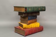 English Side Table in the Shape of Stacked Books - 1771263