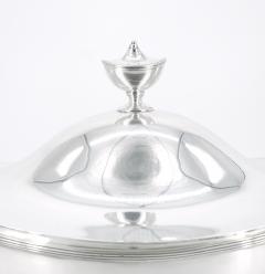 English Silver Plate Boat Shape Covered Tureen - 3439229