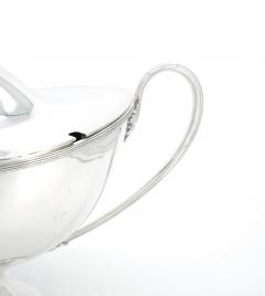 English Silver Plate Boat Shape Covered Tureen - 3439230